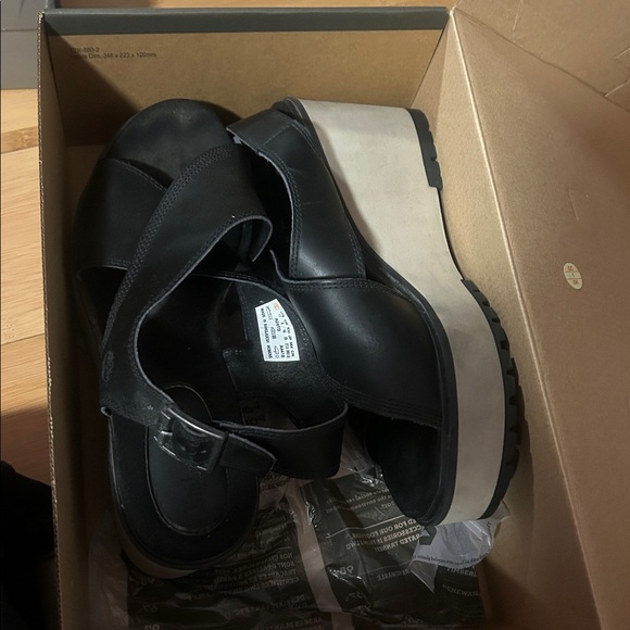 Timberland Koralyn Black Wedge Sandals - Picture 1 of 3